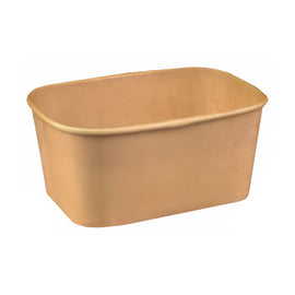 Shwn Rectangular Kraft Salad Box 500Ml Box in QTY : 1x200Pcs