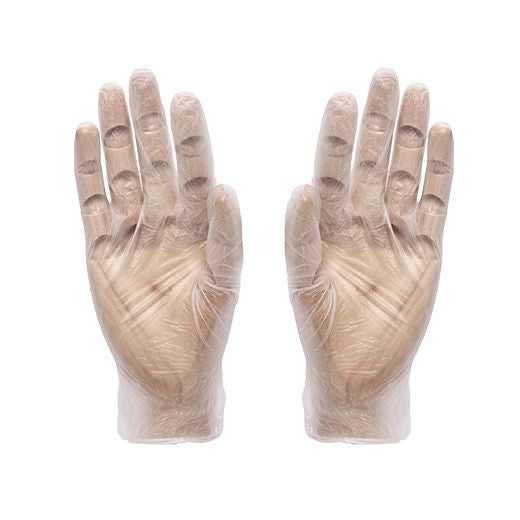 Preema Clear Vinyl Gloves Large Powder Free Box in QTY :  10x100Pcs