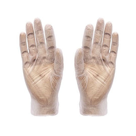 Preema Clear Vinyl Gloves Medium Powder Free Box in QTY :  10x100Pcs