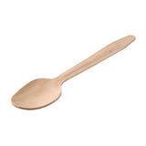 Natural Dessert Spoon L. Birchwood (160Mm/6.3)  Box in QTY : 10x100Pcs