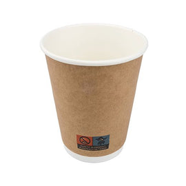 Grab&G Double Wall  Cup (340Ml/12Oz) Brown Box in QTY : 20x25Pcs