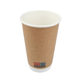 Grab&G Double Wall  Cup (453Ml/16Oz) Brown Box in QTY : 20x25Pcs