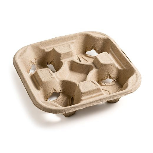 Grab&G Moulded Pulp Fibre 4 Cup Carrier Box in QTY : 1x260Pcs