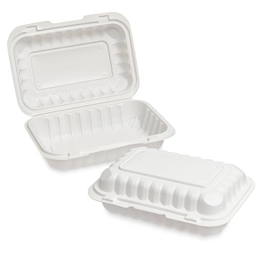 Microwave Meal Box (152X230X70Mm/6X9'') White Box in QTY : 2x75Pcs