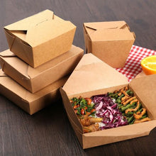 Load image into Gallery viewer, No.3 Snack Box (214/196X161/140X65Mm-2000Ml/70Oz) Brown Box in QTY : 4x50Pcs