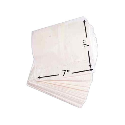 Ukf Greaseproof White Paper Bags 7x7" Box in QTY : 1x1000Pcs (Apprx)