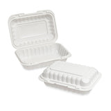 Meal Box (190X190X70Mm/7.5X7.5)White Box in QTY : 1x150Pcs