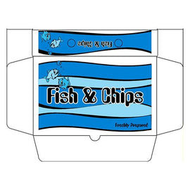 Ukf 9 Small Fish & Chips Boxes 1 245X155X51 Box in QTY : 1x100Pcs