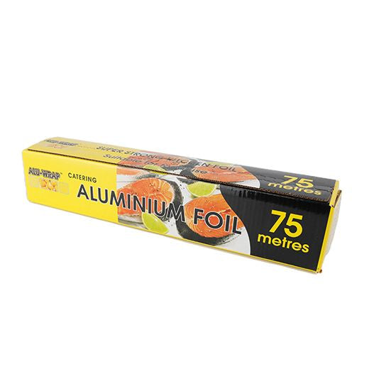 Majestic Large Catering Kitchen Foil 12 Alu-Wrap 300mmx75m Box in QTY : 6xRolls