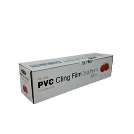 Majestic Large Catering Cling Film Poly-Wrap Pvc 300mmx300m Box in QTY : 1x6 Rolls