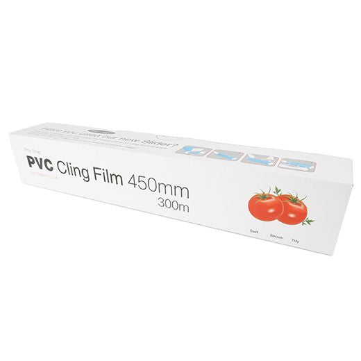Majestic Jumbo Catering Cling Film Poly-Wrap Pvc 450mmx300m Box in QTY : 1x6 Rolls